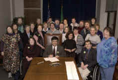 SAIL members at bill signing